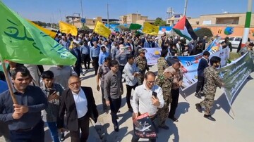 فیلم| راهپیمایی روز جهانی قدس در بندرریگ