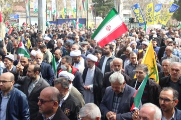فیلم| راهپیمایی روز قدس در کربلا
