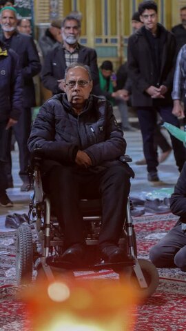 تصاویر/آیین خطبه‌ خوانی و شمع‌ گردانی در حرم مطهر حضرت محمد هلال بن علی(ع)