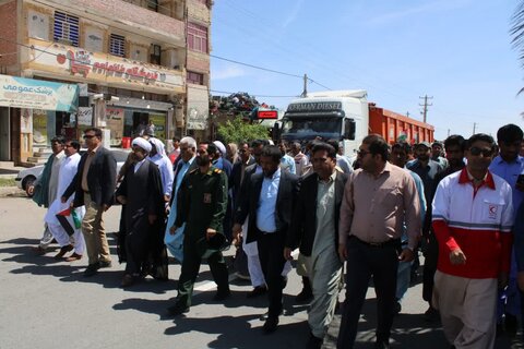 راهپیمایی شهرستان جازموریان