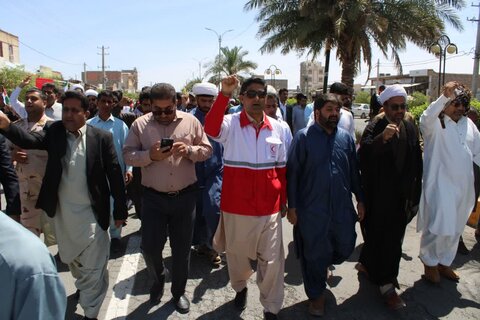 راهپیمایی شهرستان جازموریان