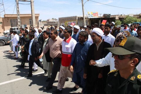 راهپیمایی شهرستان جازموریان