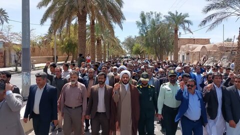 راهپیمایی روز قدس در شهرستان فهرج