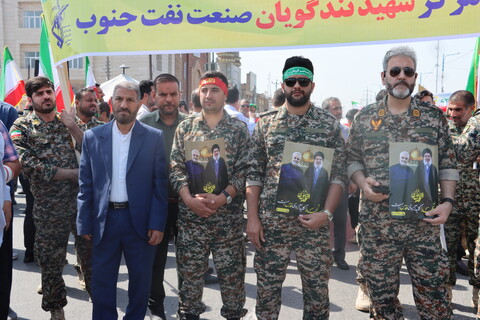 حضور بسیجیان در راهپیمایی روز جهانی قدس در اهواز