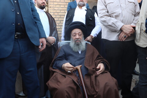 حضور آیت الله موسوی جزایری رئیس شورای حوزه علمیه خوزستان