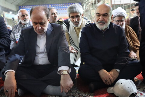 حضور موالی زاده استاندار خوزستان و حمیدرضا حاج بابایی نایب رئیس مجلس شورای اسلامی