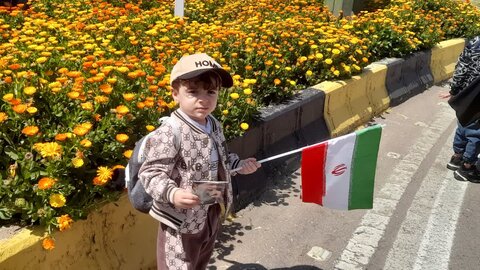 تصاویر/برگزاری راهپیمایی روز قدس با حضور طلاب و مردم غیور شهرستان ساوه