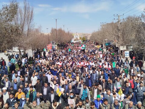 حضور پر شور مردم ولایت مدار شهرستان نورآباد در راهپیمایی روز جهانی قدس