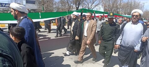 حضور پر شور مردم ولایت مدار شهرستان نورآباد در راهپیمایی روز جهانی قدس