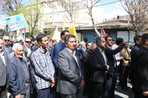 تصاویر/ راهپیمایی روز جهانی قدس در ارومیه