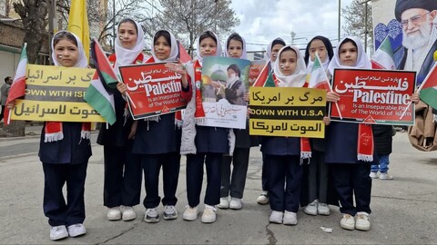 تصاویر/ برگزاری راهپیمایی بزرگ روز جهانی قدس در اهر