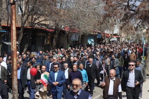 تصاویر/ برگزاری راهپیمایی بزرگ روز جهانی قدس در اهر