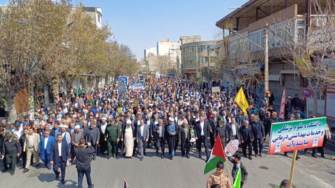 تصاویر/ راهپیمایی روز جهانی قدس  شهرستان میاندوآب