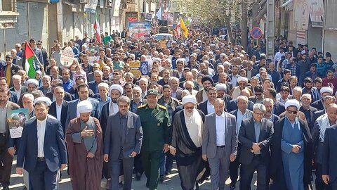 تصاویر/ راهپیمایی روز جهانی قدس  شهرستان میاندوآب
