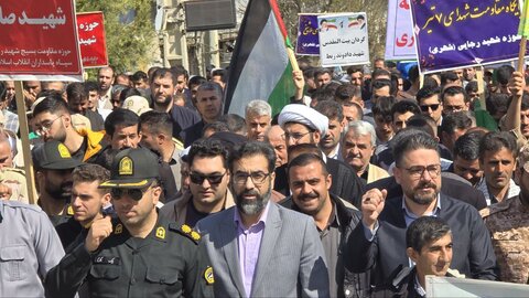 تصاویر/ راهپیمایی روز جهانی قدس در شهرستان سردشت
