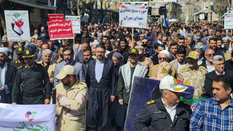 تصاویر/ راهپیمایی روز جهانی قدس در شهرستان سردشت