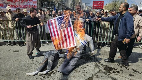 تصاویر/ راهپیمایی روز جهانی قدس در شهرستان سردشت