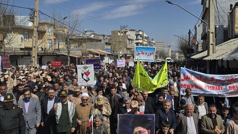 تصاویر/ راهپیمایی روز جهانی قدس در شهرستان سردشت