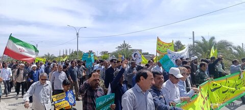 تصاویر/ راهپیمایی روز قدس شهر نودژ