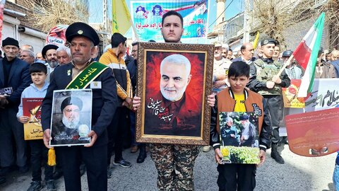 تصاویر/ راهپیمایی روز جهانی قدس در شهرستان شوط