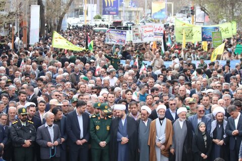 تصاویر/ راهپیمایی روز جهانی قدس در خوی