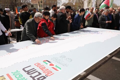 تصاویر/ راهپیمایی روز جهانی قدس در خوی