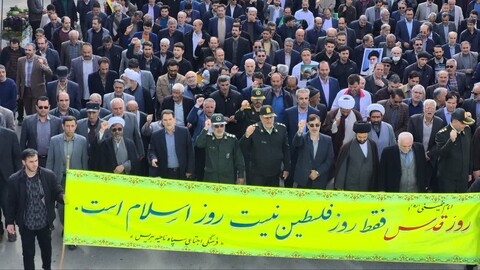 تصاویر/ حماسه دیدنی هریس در راهپیمایی روز جهانی قدس