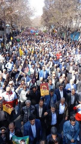 تصاویر/ حماسه دیدنی مراغه در راهپیمایی روز جهانی قدس