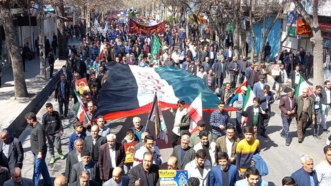 تصاویر/ حماسه دیدنی مراغه در راهپیمایی روز جهانی قدس