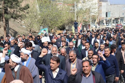 تصاویر/ حماسه دیدنی آبش احمد در راهپیمایی روز جهانی قدس