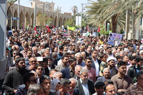 تصاویر/ حماسه مردم بافق در راهپیمایی روز جهانی قدس نوروز۱۴۰۴
