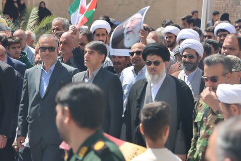 تصاویر/ حماسه مردم بافق در راهپیمایی روز جهانی قدس نوروز۱۴۰۴