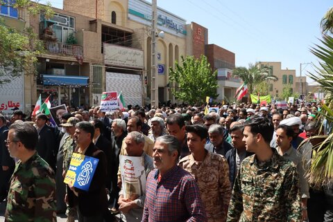 تصاویر/ حماسه مردم بافق در راهپیمایی روز جهانی قدس نوروز۱۴۰۴