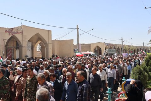 تصاویر/ حماسه مردم بافق در راهپیمایی روز جهانی قدس نوروز۱۴۰۴
