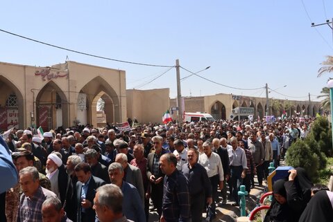 تصاویر/ حماسه مردم بافق در راهپیمایی روز جهانی قدس نوروز۱۴۰۴