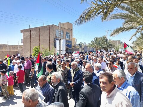 تصاویر/ حماسه مردم بافق در راهپیمایی روز جهانی قدس نوروز۱۴۰۴
