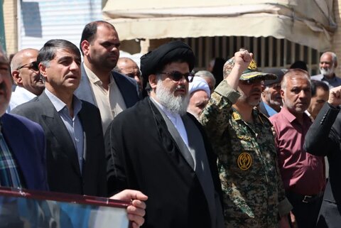 تصاویر/ حماسه مردم بافق در راهپیمایی روز جهانی قدس نوروز۱۴۰۴