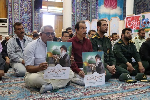 نماز جمعه خارگ به روایت تصویر