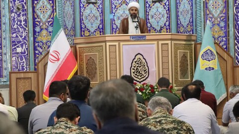 نماز جمعه خارگ به روایت تصویر