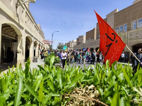 تصاویر/ راهپیمایی روز قدس شهر بم