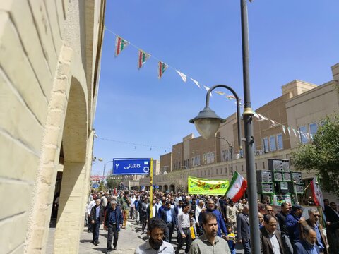 تصاویر/ راهپیمایی روز قدس شهر بم