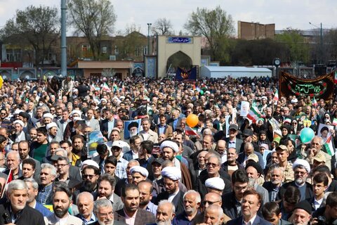 تصاویر/ حماسه دیدنی تبریز در راهپیمایی روز جهانی قدس
