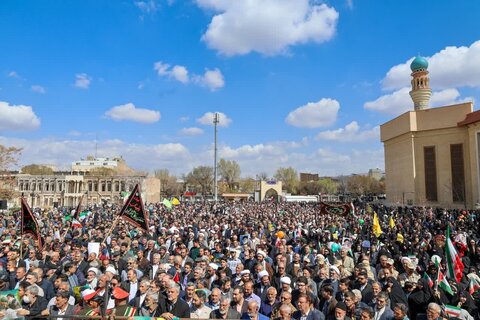 تصاویر/ حماسه دیدنی تبریز در راهپیمایی روز جهانی قدس