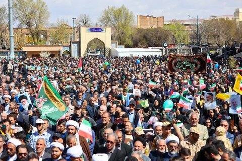 تصاویر/ حماسه دیدنی تبریز در راهپیمایی روز جهانی قدس