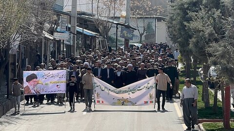 تصاویر/ راهپیمایی روز جهانی قدس در شهرستان میرآباد