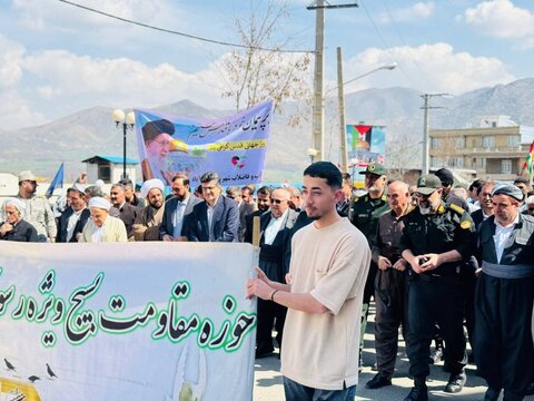 تصاویر/ راهپیمایی روز جهانی قدس در شهرستان میرآباد