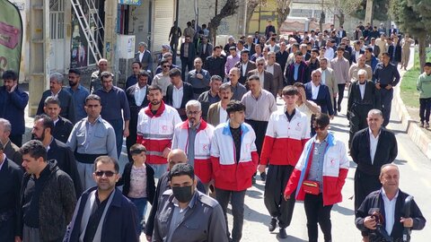 تصاویر/ راهپیمایی روز جهانی قدس در شهرستان میرآباد