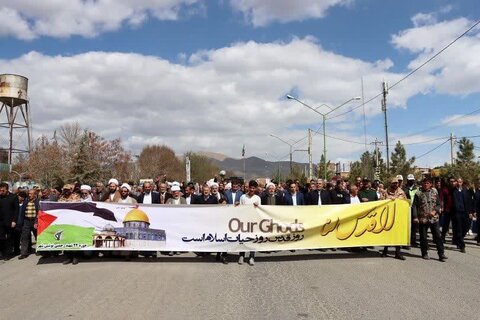 تصاویر/ راهپیمایی  روز جهانی قدس در نوشین شهر