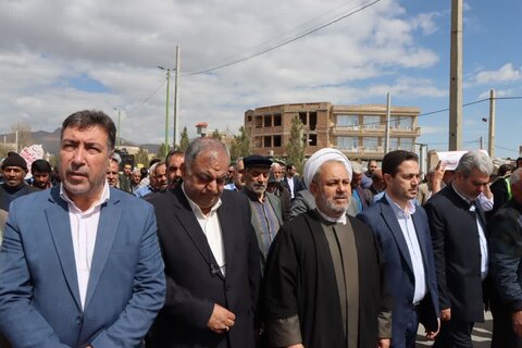 تصاویر/ راهپیمایی  روز جهانی قدس در نوشین شهر