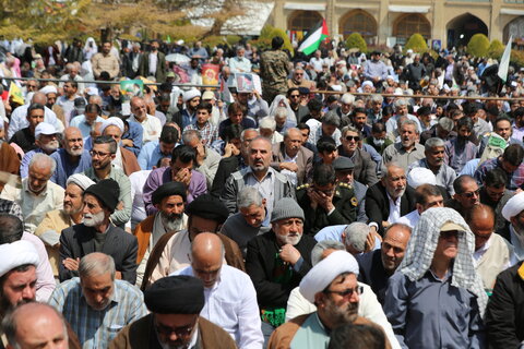 تصاویر/ نماز عبادی سیاسی جمعه اصفهان در روز قدس